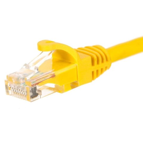Patchcord RJ45, Netrack osłonka zalewana, kat. 5e UTP, 15m żółty Patchcord RJ45, Netrack osłonka zalewana, kat. 5e UTP, 15m żółty