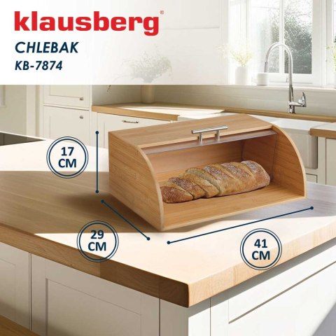 CHLEBAK POJEMNIK BAMBUSOWY NA PIECZYWO KLAUSBERG KB-7874 CHLEBAK POJEMNIK BAMBUSOWY NA PIECZYWO KLAUSBERG KB-7874
