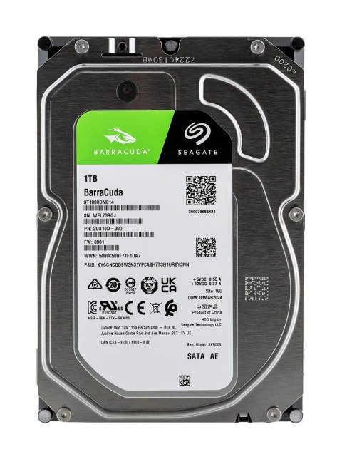 Dysk twardy HDD Seagate BarraCuda 1TB 3,5" SATA ST1000DM014 Dysk twardy HDD Seagate BarraCuda 1TB 3,5" SATA ST1000DM014