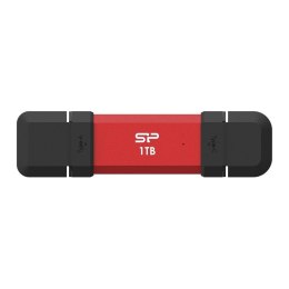 Dysk zewnętrzny SSD Silicon Power DS72 1TB USB-A USB-C (1050/850 MB/s) czerwony