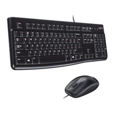 Zestaw przewodowy klawiatura + mysz Logitech Desktop MK120 N US czarny Zestaw przewodowy klawiatura + mysz Logitech Desktop MK120 N US czarny
