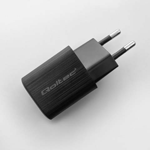 QOLTEC ŁADOWARKA SIECIOWA 35W GAN ULTRA | 5-20V | 2.25-3A | 1 X USB TYP C PD | 1 X USB QV 3.0 | CZARNA QOLTEC ŁADOWARKA SIECIOWA 35W GAN ULTRA | 5-20V | 2.25-3A | 1 X USB TYP C PD | 1 X USB QV 3.0 | CZARNA