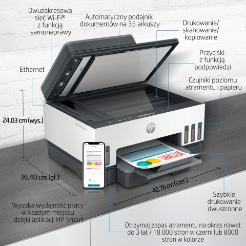 URZĄDZ. WIELOF. HP Smart Tank 750 All-in-One 6UU47A URZĄDZ. WIELOF. HP Smart Tank 750 All-in-One 6UU47A
