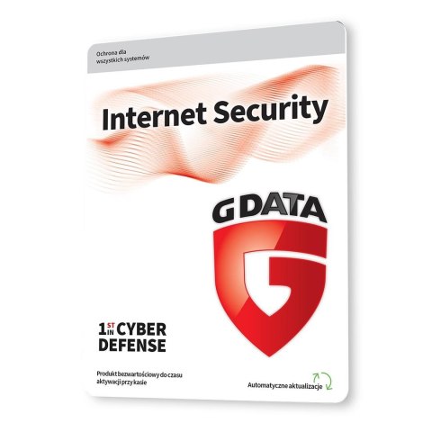 Oprogramowanie G DATA Internet Security 1PC 1rok karta-klucz Oprogramowanie G DATA Internet Security 1PC 1rok karta-klucz