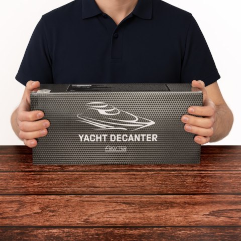 Karafka Jacht - szklana karafka do whisky 1L - prezent dla mężczyzny Karafka Jacht - szklana karafka do whisky 1L - prezent dla mężczyzny
