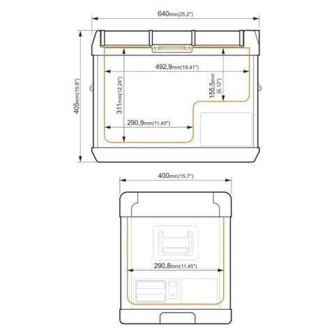 PRZENOŚNA LODÓWKA KOMPRESOROWA GCX37 GREEN PRZENOŚNA LODÓWKA KOMPRESOROWA GCX37 GREEN