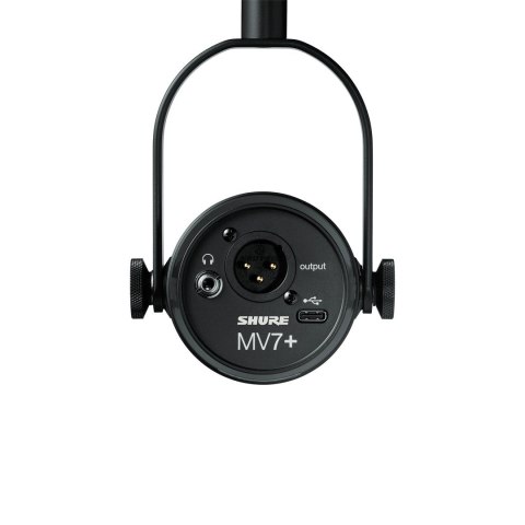 Shure MV7+-K - Mikrofon lektorski/wokalny ze złączem XLR/USB-C Czarny Shure MV7+-K - Mikrofon lektorski/wokalny ze złączem XLR/USB-C Czarny