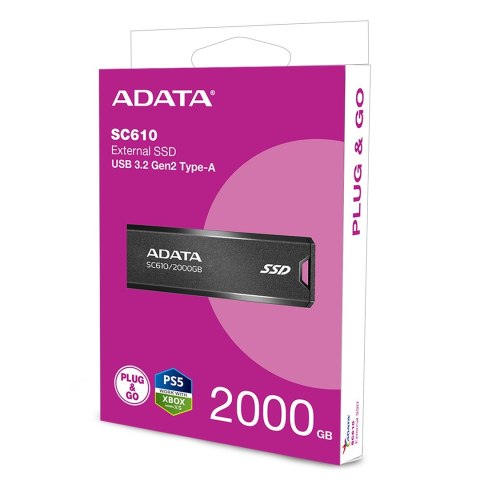 ADATA DYSK SSD SC610 2TB BLACK ADATA DYSK SSD SC610 2TB BLACK