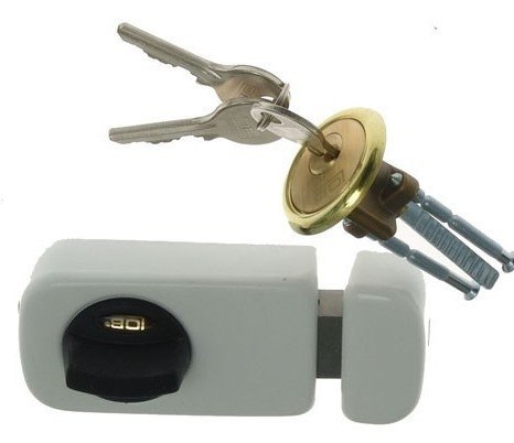 ZAMEK NAWIERZCHNIOWY 3 KLUCZE TB61 60MM BIAŁY ZAMEK NAWIERZCHNIOWY 3 KLUCZE TB61 60MM BIAŁY