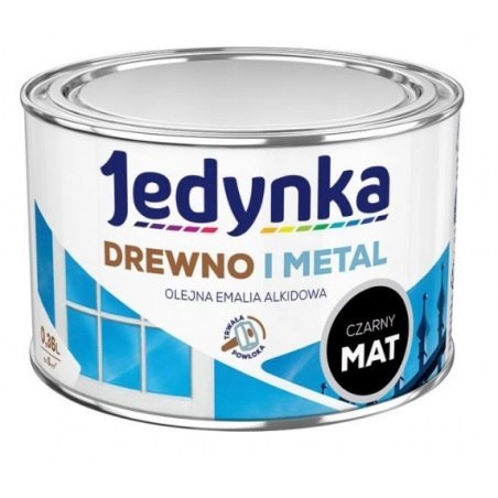 EMALIA ALKIDOWA DO DREWNA I METALU CZARNY MAT 0,36L EMALIA ALKIDOWA DO DREWNA I METALU CZARNY MAT 0,36L