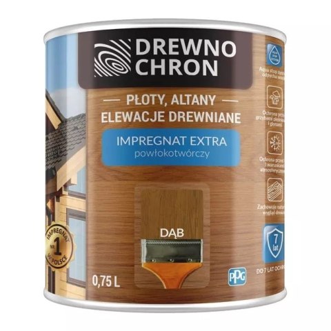 DREWNOCHRON IMPREGNAT POWŁOKOTWÓRCZY DĄB 0.75L DREWNOCHRON IMPREGNAT POWŁOKOTWÓRCZY DĄB 0.75L