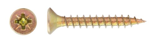 WKRĘT DO DREWNA OCYNK ŻÓŁTY 4.5*20MM WKRĘT DO DREWNA OCYNK ŻÓŁTY 4.5*20MM
