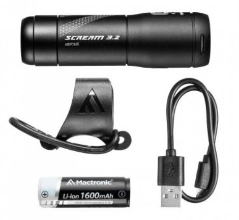 LAMPA ROWEROWA PRZEDNIA SCREAM 3.2 600LM ŁADOWALNA LAMPA ROWEROWA PRZEDNIA SCREAM 3.2 600LM ŁADOWALNA