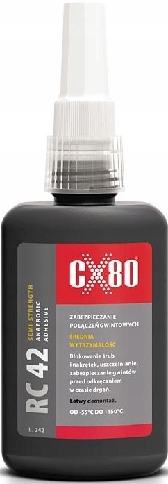 KLEJ ANAEROBOWY RC-42 DO GWINTÓW ŚRUB ŚREDNI 10ML KLEJ ANAEROBOWY RC-42 DO GWINTÓW ŚRUB ŚREDNI 10ML