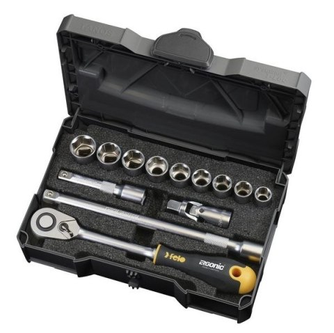 ZESTAW NARZĘDZI 1/2'' FELO ERGONOMIC 12CZ + GRZECHOTKA ZESTAW NARZĘDZI 1/2'' FELO ERGONOMIC 12CZ + GRZECHOTKA