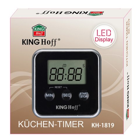 ELEKTRONICZNY MINUTNIK KUCHENNY MAGNETYCZNY KINGHOFF KH-1819 ELEKTRONICZNY MINUTNIK KUCHENNY MAGNETYCZNY KINGHOFF KH-1819