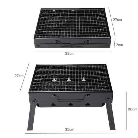 MINI GRILL WĘGLOWY TURYSTYCZNY PRZENOŚNY WALIZKA MINI GRILL WĘGLOWY TURYSTYCZNY PRZENOŚNY WALIZKA