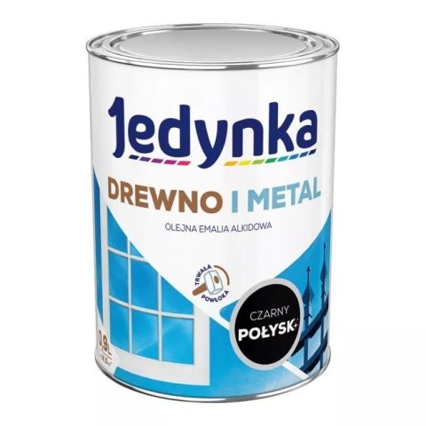 EMALIA ALKIDOWA DO DREWNA I METALU CZARNA 0,9L EMALIA ALKIDOWA DO DREWNA I METALU CZARNA 0,9L