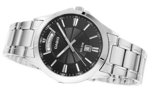 Zegarek Męski CASIO MTP-1381D-1AVDF + BOX Zegarek Męski CASIO MTP-1381D-1AVDF + BOX