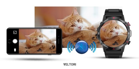 Smartwatch Veltori VT110-1 Czarny Pasek Silikonowy Smartwatch Veltori VT110-1 Czarny Pasek Silikonowy