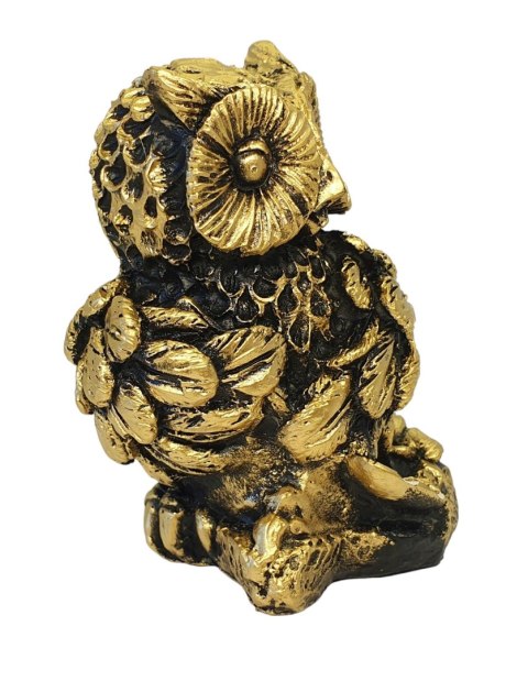 ZŁOTA FIGURKA SOWA NA PREZENT UPOMINEK DLA NAUCZYCIELA UCZNIA 11cm ZŁOTA FIGURKA SOWA NA PREZENT UPOMINEK DLA NAUCZYCIELA UCZNIA 11cm