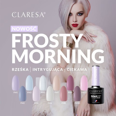 CLARESA Lakier hybrydowy Frosty Morning 8 -5g CLARESA Lakier hybrydowy Frosty Morning 8 -5g