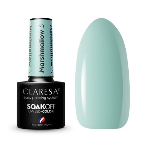 CLARESA lakier hybrydowy MARSHMALLOW 3 5g CLARESA lakier hybrydowy MARSHMALLOW 3 5g