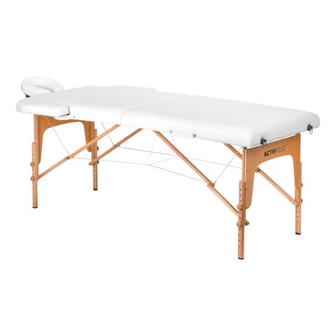 Stół składany do masażu drewniany Komfort Activ Fizjo Lux 2 segmentowy 190x70 BIAŁY Stół składany do masażu drewniany Komfort Activ Fizjo Lux 2 segmentowy 190x70 BIAŁY