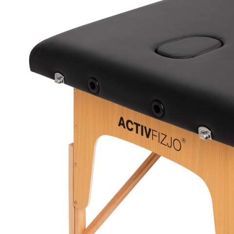 Stół składany do masażu drewniany Komfort Activ Fizjo Lux 3 segmentowy 190x70 czarny Stół składany do masażu drewniany Komfort Activ Fizjo Lux 3 segmentowy 190x70 czarny