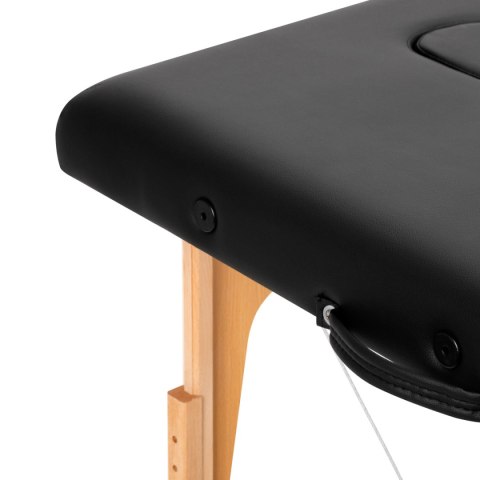 Stół składany do masażu drewniany Komfort Activ Fizjo Lux 3 segmentowy 190x70 czarny Stół składany do masażu drewniany Komfort Activ Fizjo Lux 3 segmentowy 190x70 czarny