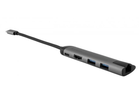 Hub USB Verbatim Multi Port 2x USB 3.0, USB-C 3.1, HDMI 4K, RJ45 Hub USB Verbatim Multi Port 2x USB 3.0, USB-C 3.1, HDMI 4K, RJ45