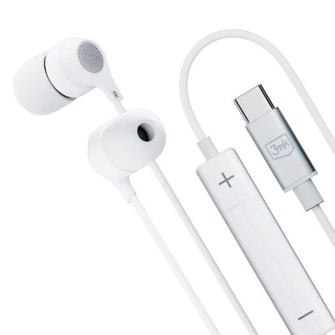Słuchawki z mikrofonem 3mk Wired Earphones USB-C Słuchawki z mikrofonem 3mk Wired Earphones USB-C