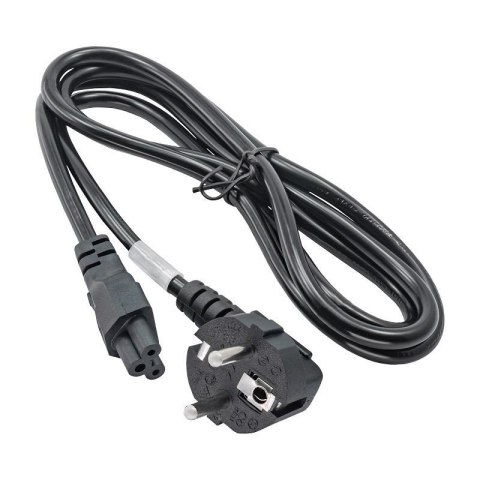 Kabel zasilający do notebooka Akyga AK-NB-01C koniczynka CU IEC C5 CEE 7/7 250V/50Hz 1.5m Kabel zasilający do notebooka Akyga AK-NB-01C koniczynka CU IEC C5 CEE 7/7 250V/50Hz 1.5m