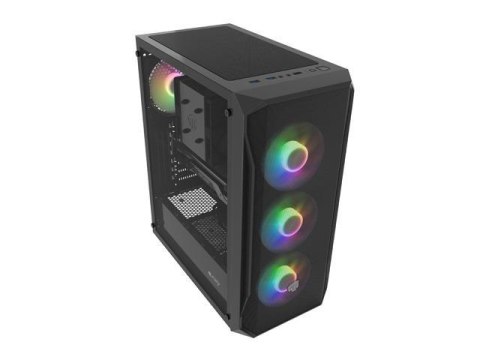 Obudowa Fury SHOBO SH4F RGB ATX Midi Tower z oknem czarna Obudowa Fury SHOBO SH4F RGB ATX Midi Tower z oknem czarna