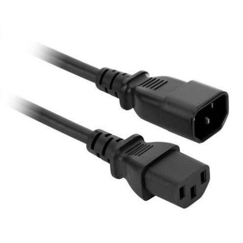 Przedłużacz kabla zasilającego Akyga AK-PC-11A IEC C13/C14 250V/50Hz 10A 5 m czarny Przedłużacz kabla zasilającego Akyga AK-PC-11A IEC C13/C14 250V/50Hz 10A 5 m czarny