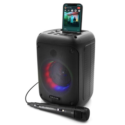 SQUEAK GŁOŚNIK KARAOKE BEATFLOW BLUETOOTH 5.0 + EDR, RADIO FM, MICROSD, AUX, USB SQ1005 SQUEAK GŁOŚNIK KARAOKE BEATFLOW BLUETOOTH 5.0 + EDR, RADIO FM, MICROSD, AUX, USB SQ1005