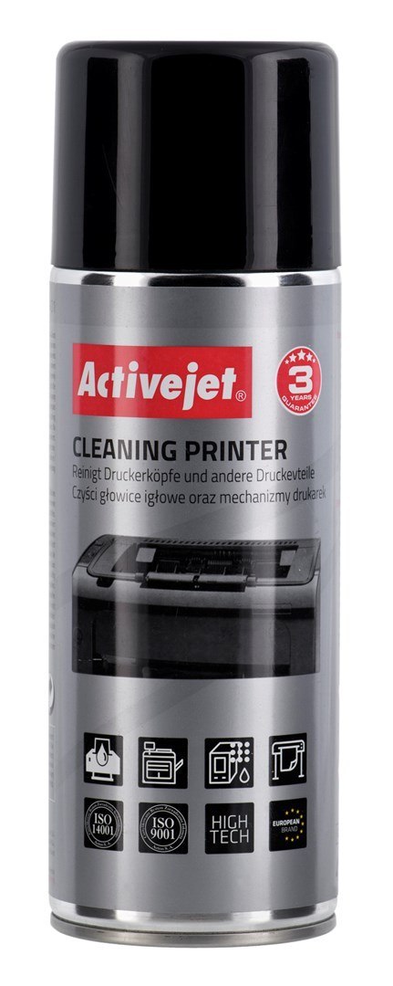 Activejet AOC-401 Preparat do czyszczenia drukarek, urządzeń (400 ml) Niezbędny w każdym biurze i każdym domu wyposażonym w druk Activejet AOC-401 Preparat do czyszczenia drukarek, urządzeń (400 ml) Niezbędny w każdym biurze i każdym domu wyposażonym w druk