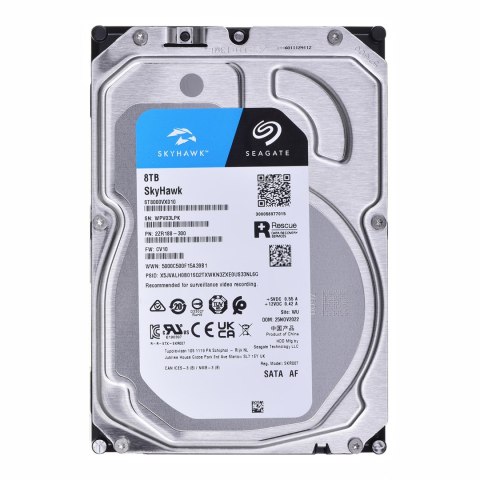Dysk twardy HDD Seagate SkyHawk 8TB 3,5" SATA ST8000VX010 Dysk twardy HDD Seagate SkyHawk 8TB 3,5" SATA ST8000VX010