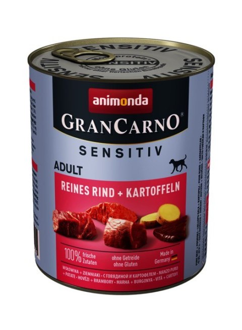 ANIMONDA Grancarno Sensitiv wołowina z ziemniakami - mokra karma dla psa - 800g ANIMONDA Grancarno Sensitiv wołowina z ziemniakami - mokra karma dla psa - 800g