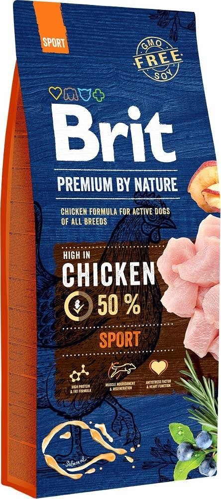 BRIT PREMIUM BY NATURE Sport - sucha karma dla psów dorosłych o zwiększonym zapotrzebowaniu na energię - 15 kg BRIT PREMIUM BY NATURE Sport - sucha karma dla psów dorosłych o zwiększonym zapotrzebowaniu na energię - 15 kg
