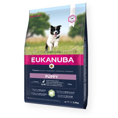 EUKANUBA Puppy & Junior Small & Medium Lamb & Rice - sucha karma dla szczeniąt - 2,5 kg EUKANUBA Puppy & Junior Small & Medium Lamb & Rice - sucha karma dla szczeniąt - 2,5 kg
