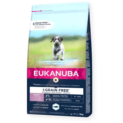 EUKANUBA Szczenie duża rasa bez zbóż ryba oceaniczna - sucha karma dla psa - 3 kg EUKANUBA Szczenie duża rasa bez zbóż ryba oceaniczna - sucha karma dla psa - 3 kg