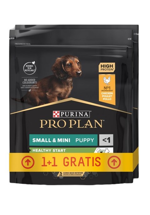PURINA Pro Plan small&mini puppy kurczak z ryżem - sucha karma dla psa - 700g + 700g PURINA Pro Plan small&mini puppy kurczak z ryżem - sucha karma dla psa - 700g + 700g