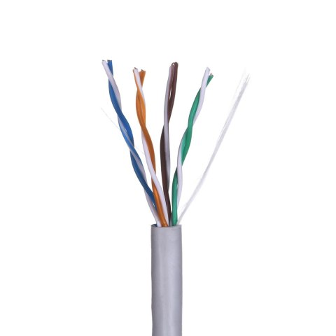Kabel sieciowy A-LAN drut, 100% miedź KIU5PVC305NC (UTP; 305m; kat. 5e; kolor szary) Kabel sieciowy A-LAN drut, 100% miedź KIU5PVC305NC (UTP; 305m; kat. 5e; kolor szary)