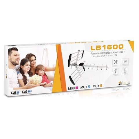 LIBOX ANTENA KIERUNKOWA DVB-T 16-EL. PASYWNA Z FILTREM LTE LIBOX ANTENA KIERUNKOWA DVB-T 16-EL. PASYWNA Z FILTREM LTE