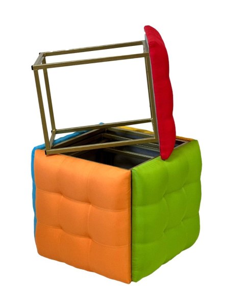 Puf-transformator 5w1 - 5 taboretów w 1 pufie multicolor Puf-transformator 5w1 - 5 taboretów w 1 pufie multicolor