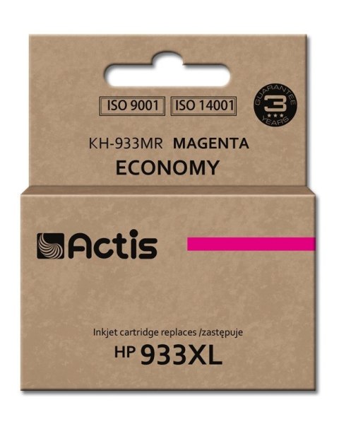 Actis KH-933MR Tusz (zamiennik HP 933XL CN055AE; Standard; 13 ml; czerwony) Actis KH-933MR Tusz (zamiennik HP 933XL CN055AE; Standard; 13 ml; czerwony)