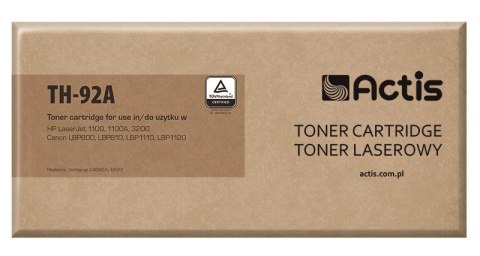 Actis TH-92A Toner (zamiennik HP 92A C4092A, Canon EP-22; Standard; 2500 stron; czarny) Actis TH-92A Toner (zamiennik HP 92A C4092A, Canon EP-22; Standard; 2500 stron; czarny)