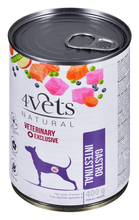 4VETS Natural Gastro Intestinal Dog - mokra karma dla psa - 400 g 4VETS Natural Gastro Intestinal Dog - mokra karma dla psa - 400 g
