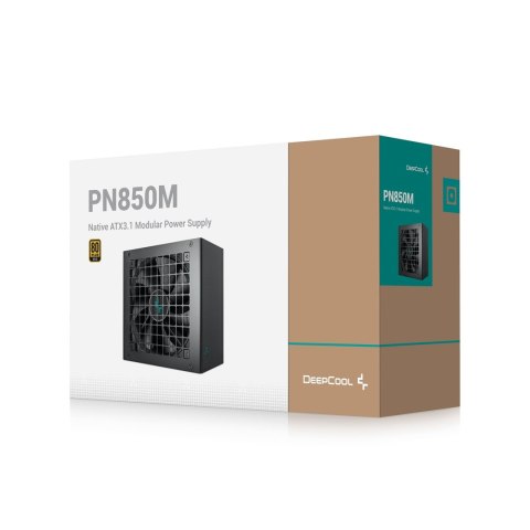 Zasilacz DeepCool PN850M 80+Gold (Modular Cable) EU PLUG ATX 3.1 (R-PN850M-FC0B-EU) Zasilacz DeepCool PN850M 80+Gold (Modular Cable) EU PLUG ATX 3.1 (R-PN850M-FC0B-EU)